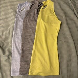 MTA Sport Women's Tank Tops - Yellow, Gray, and Cream